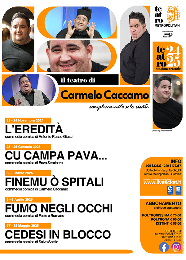 Locandina Carmelo Caccamo 2024/2025