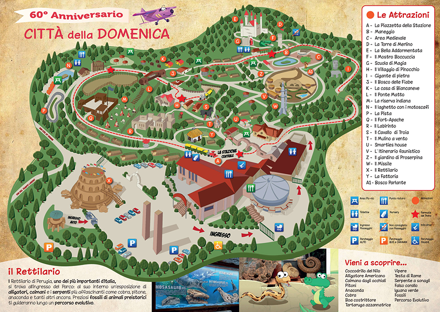 Città della domenica mappa