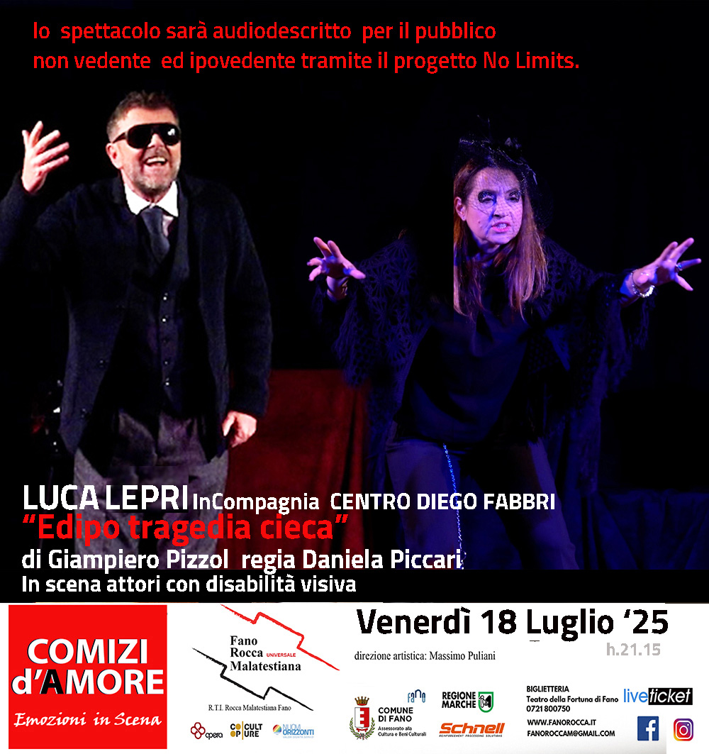 EDIPO TRAGEDIA CIECA - Fano Rocca Malatestiana