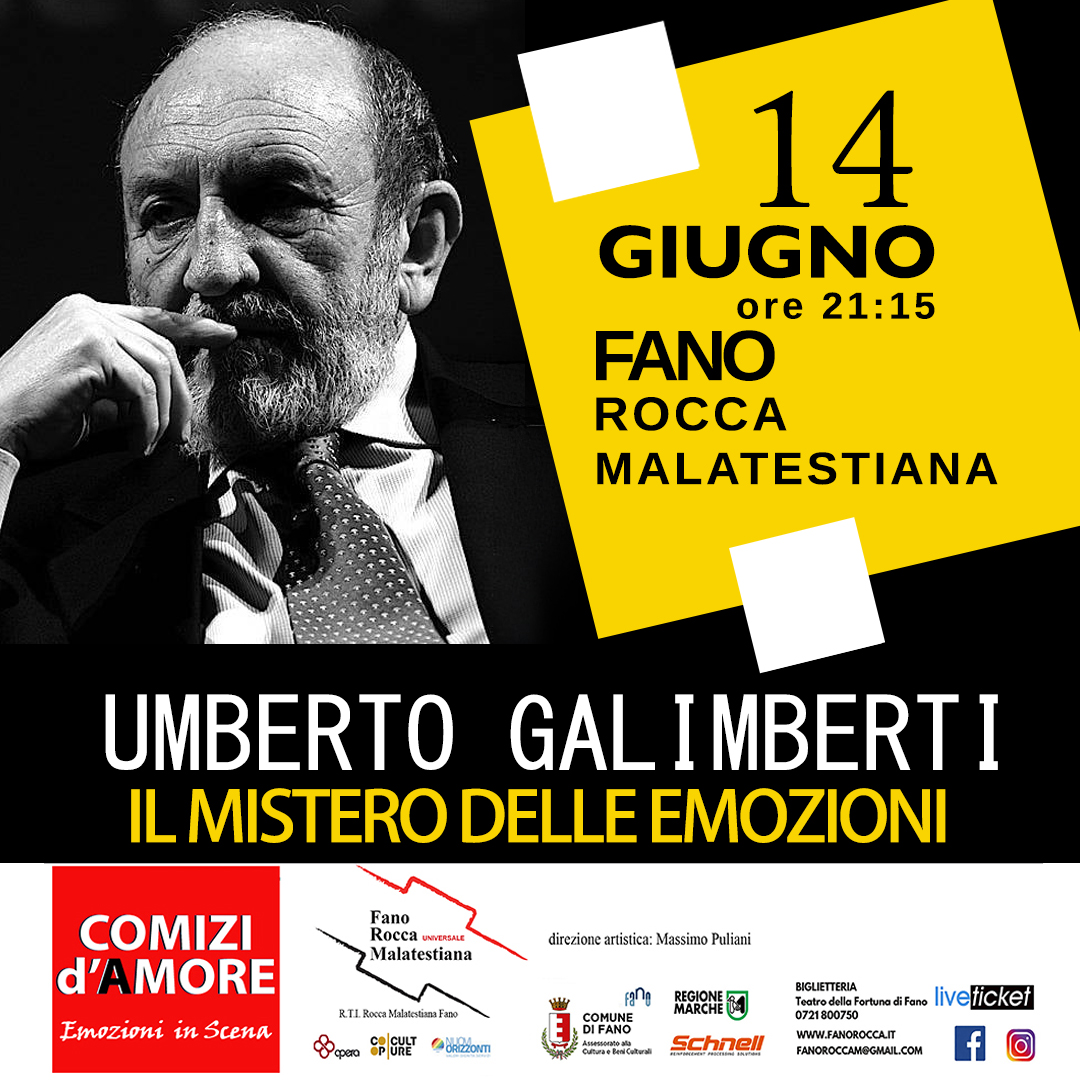 Umberto Galimberti - Il mistero delle emozioni - Fano Rocca Malatestiana