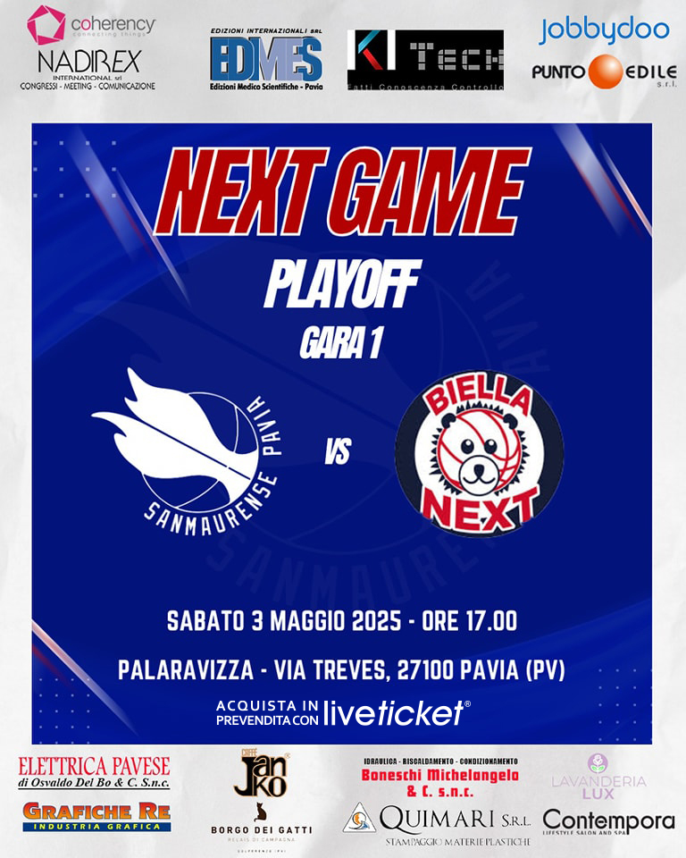 EDIMES PAVIA vs BIELLA NEXT