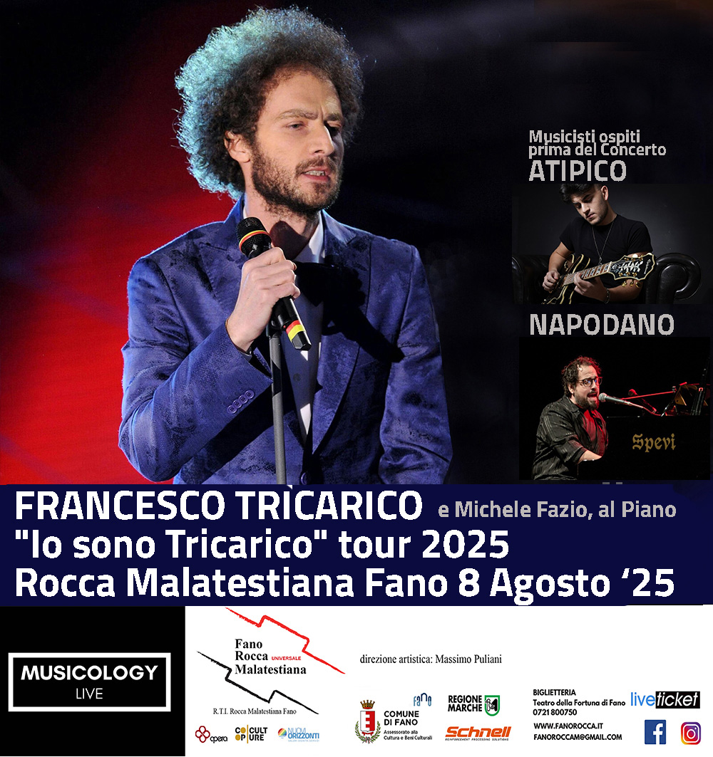 IO SONO TRICARICO TOUR 2025