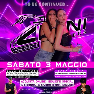 Biglietti SABATO NOTTE